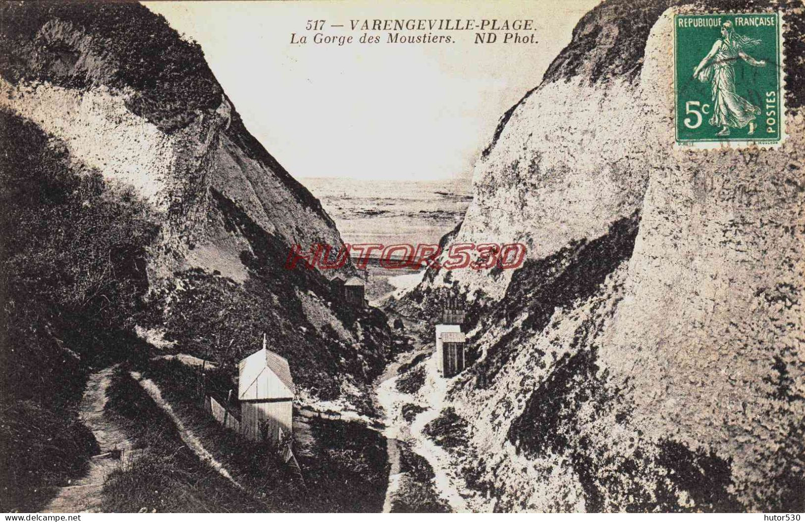 CPA VARENGEVILLE - SEINE MARITIME - LA GORGE DES MOUSTIERS - Varengeville Sur Mer