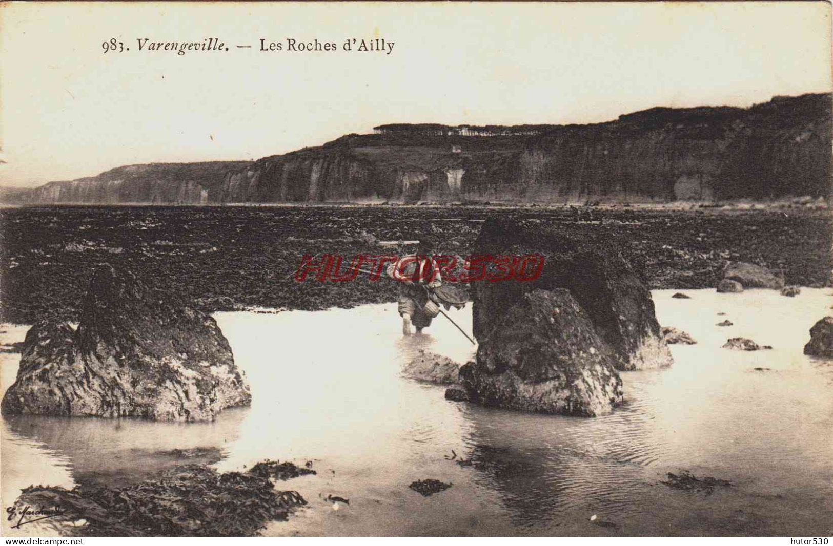 CPA VARENGEVILLE - SEINE MARITIME - LES ROCHES D'AILLY - Varengeville Sur Mer