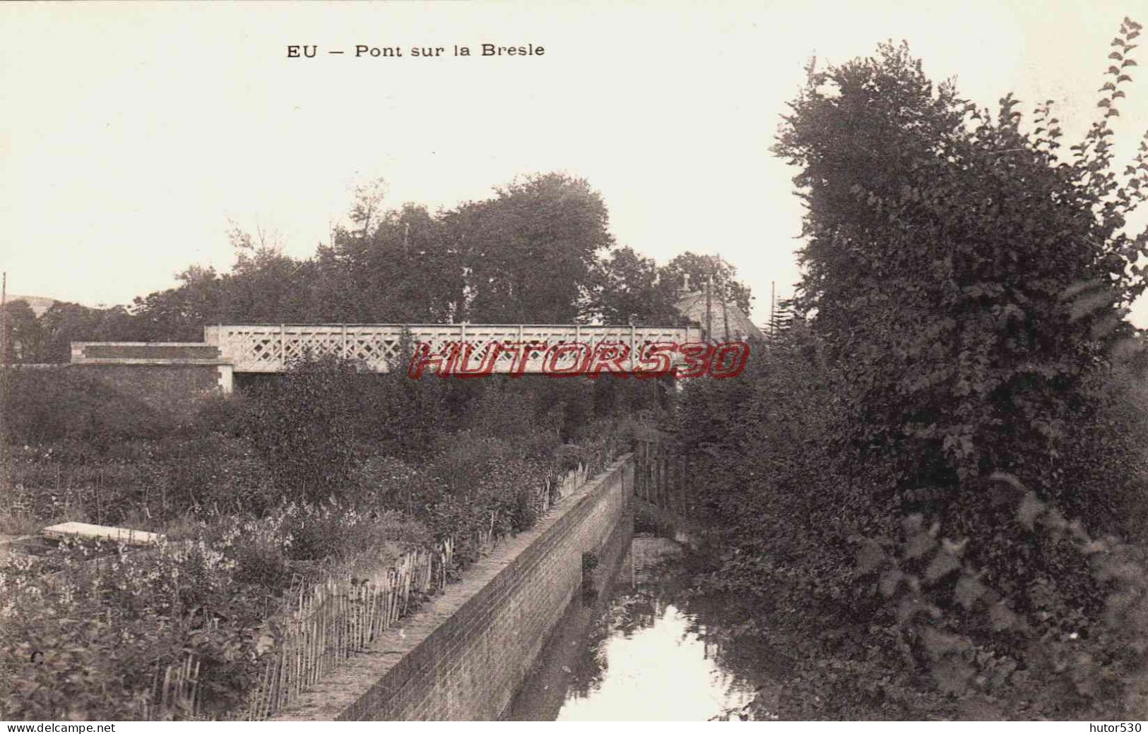 CPA EU - SEINE MARITIME - PONT SUR LA BRESLE - Eu