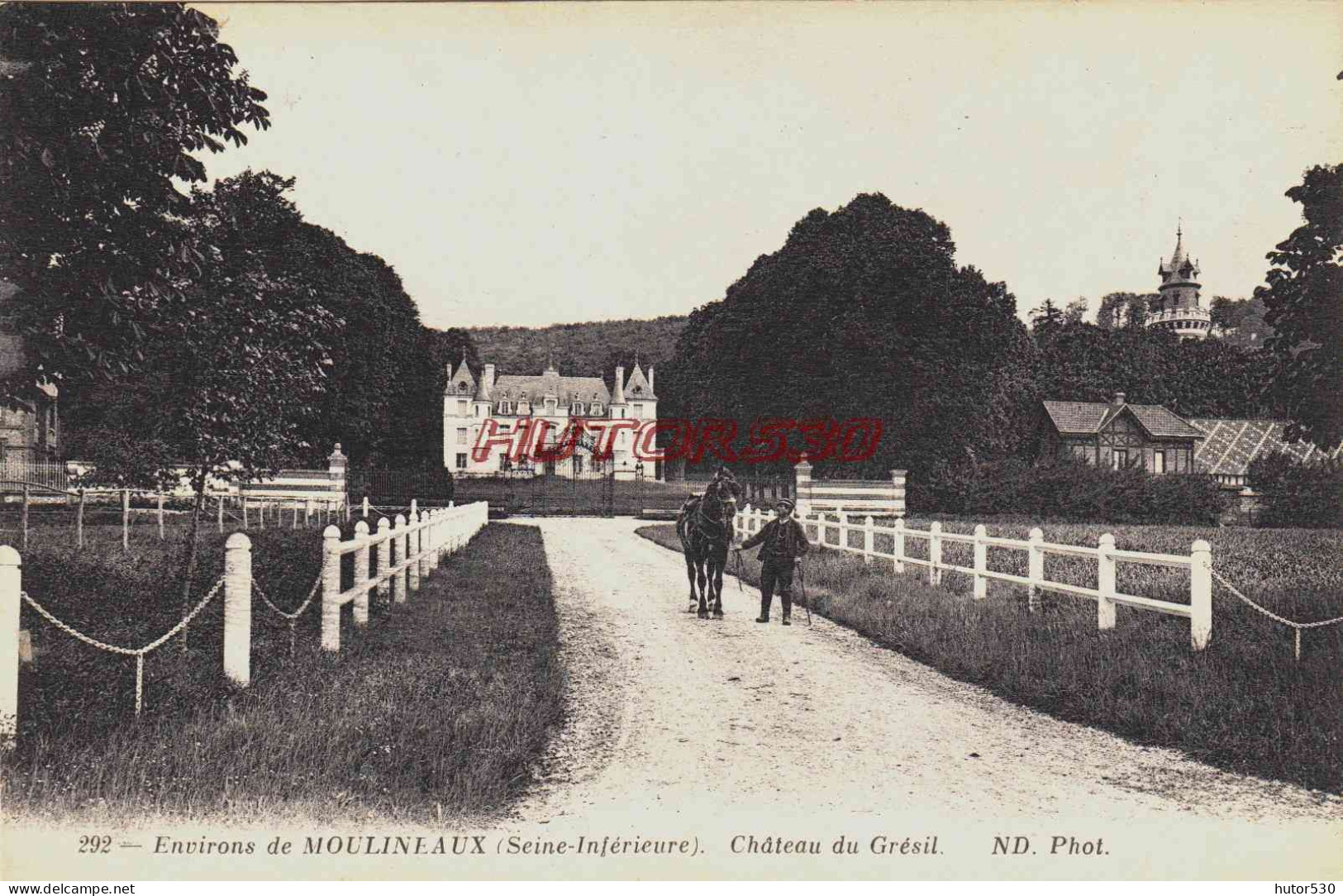 CPA MOULINEAUX - SEINE MARITIME - CHATEAU DU GRESIL - Autres & Non Classés