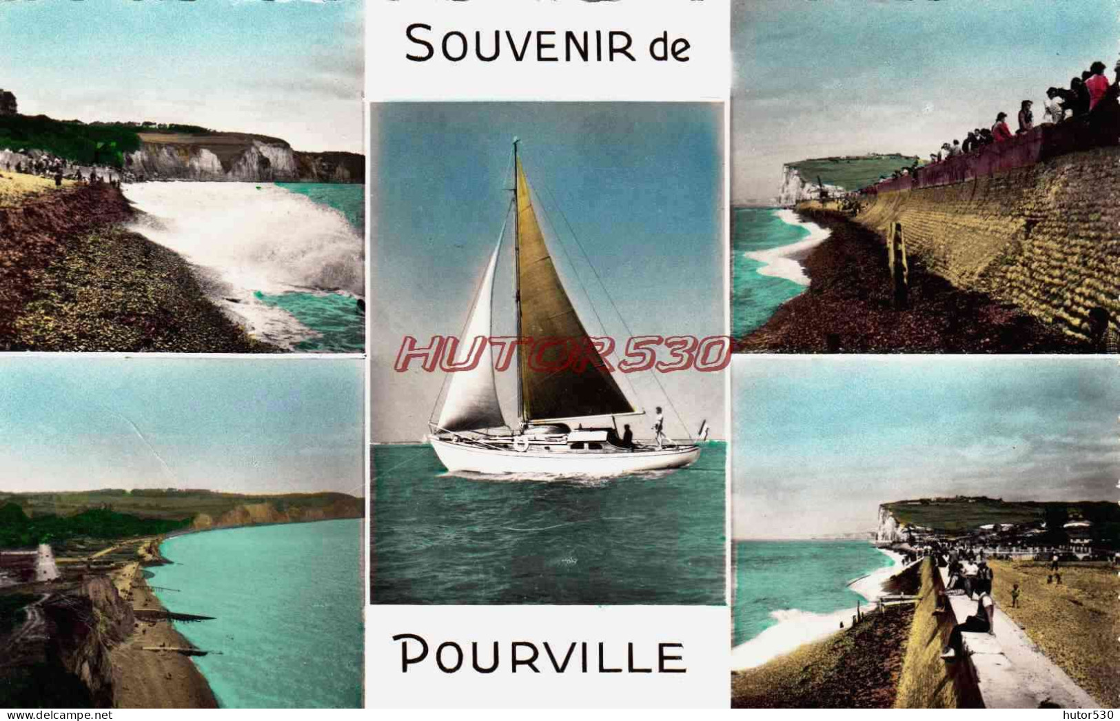 CPSM POURVILLE - SEINE MARITIME - MULTIVUES - Autres & Non Classés