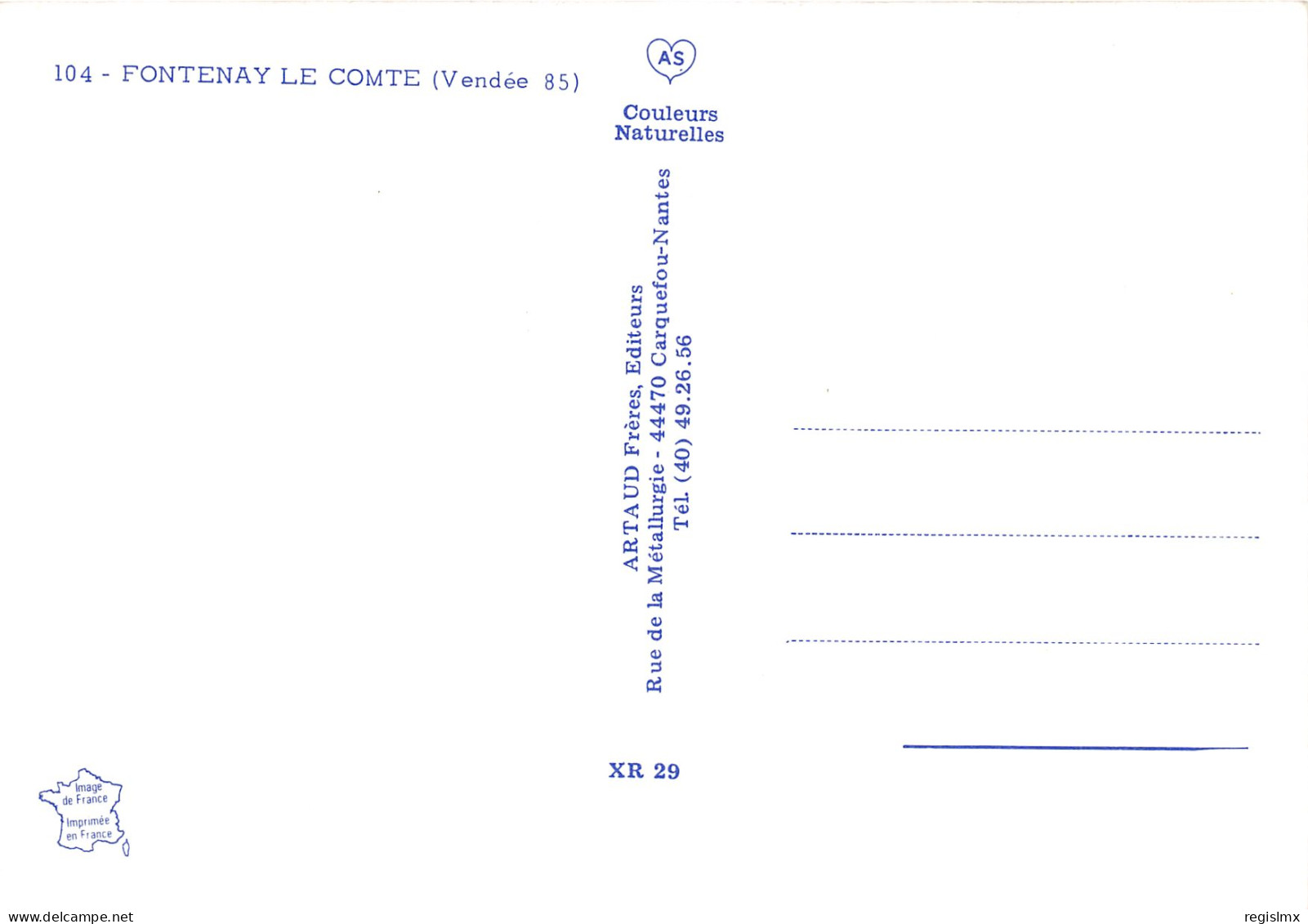 85-FONTENAY LE COMTE-N°1031-E/0245 - Fontenay Le Comte