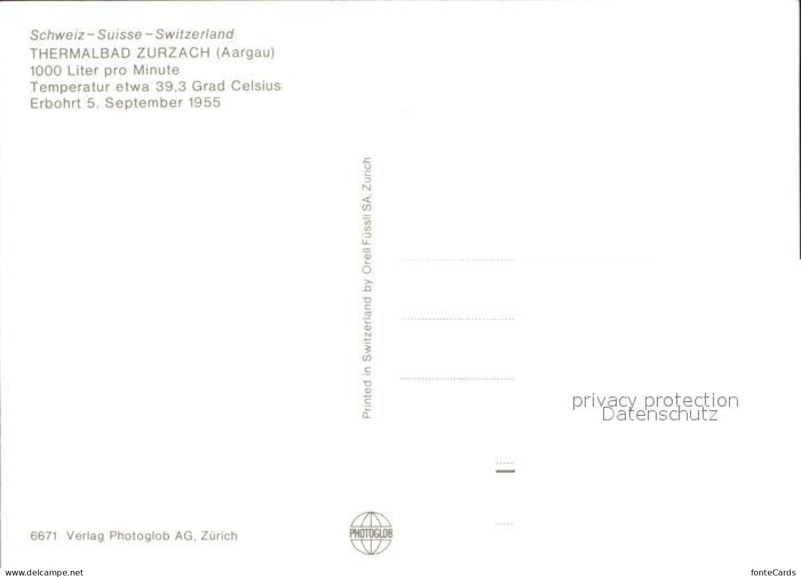 12266370 Zurzach Thermalbad Bad Zurzach - Autres & Non Classés