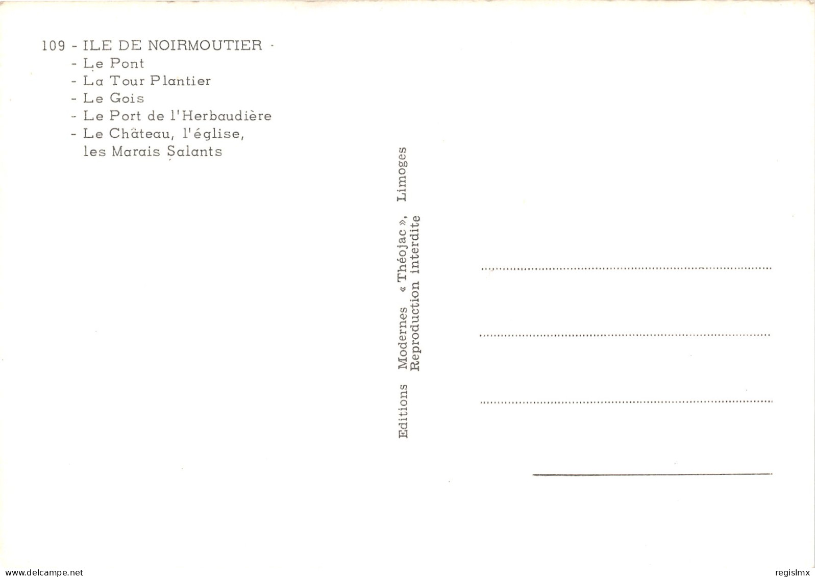 85-ILE DE NOIRMOUTIER-N°1031-E/0023 - Ile De Noirmoutier