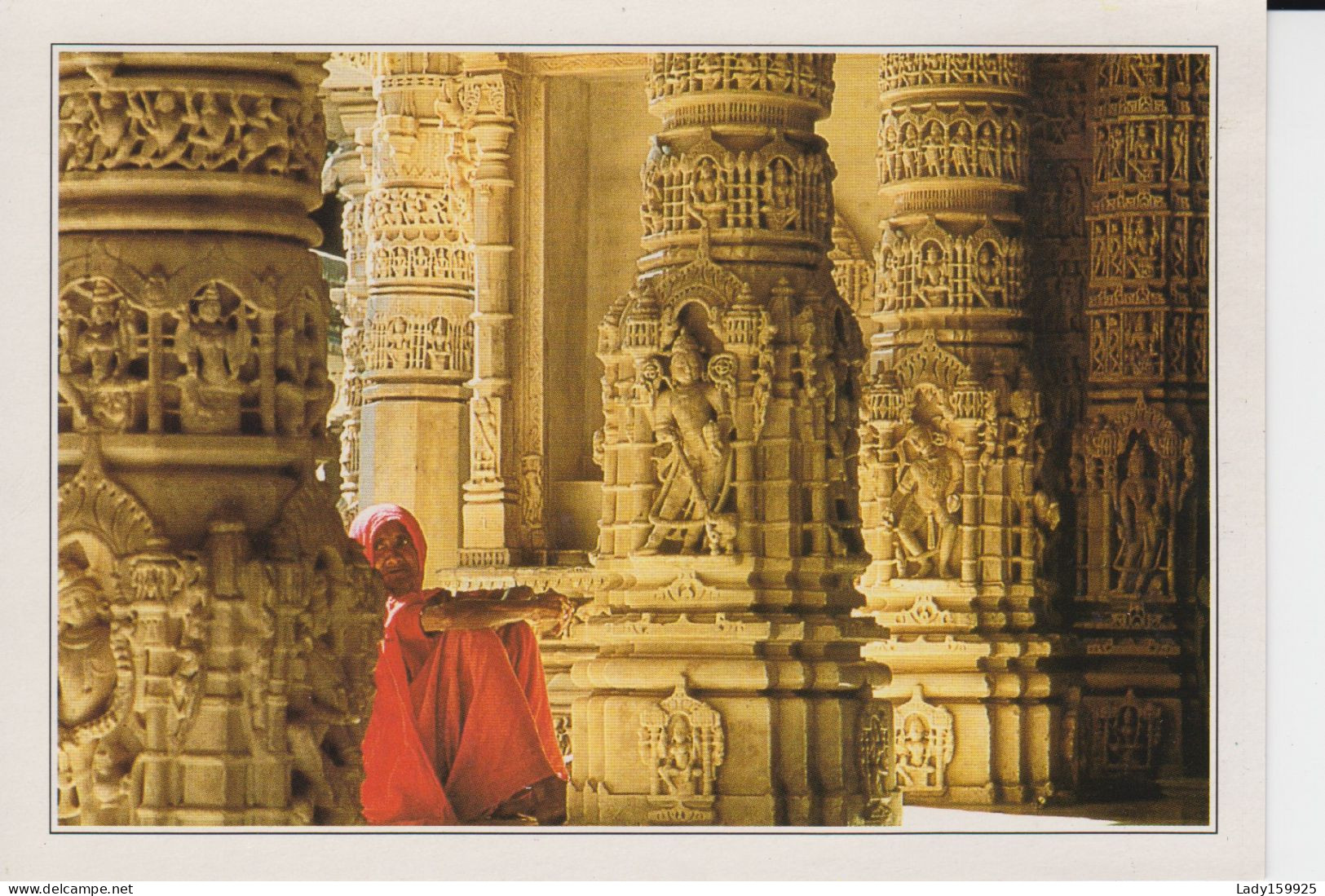 4 Cartes Inde Bénarès Evocation Ramayana Ladakh Monastère De Rizong Rajasthan Mont Abu Amritsar Golden Temple   CM 2 Sc - India