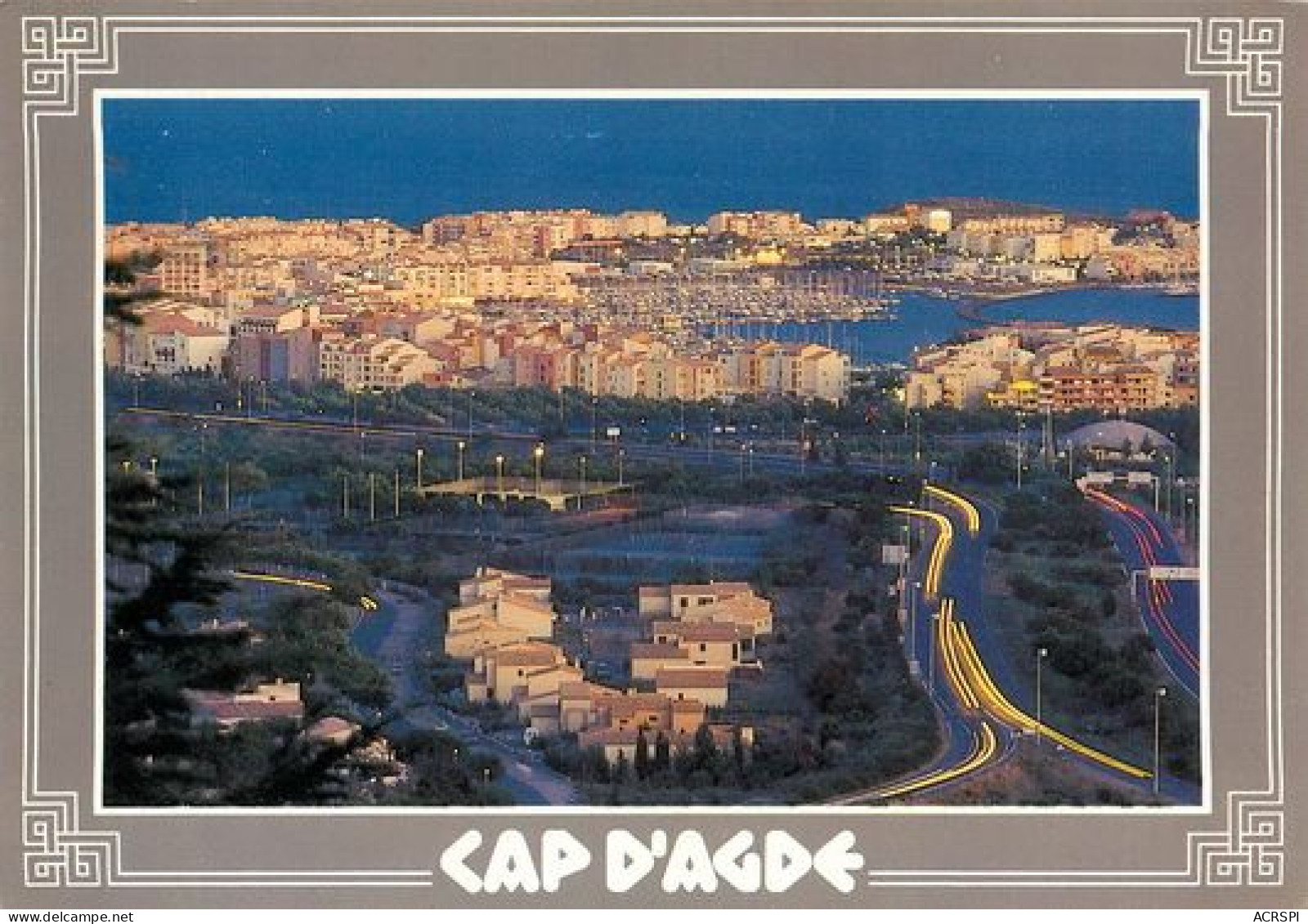 AGDE   Cap D'agde  La Nuit  9   (scan Recto-verso)MA2220Bis - Agde