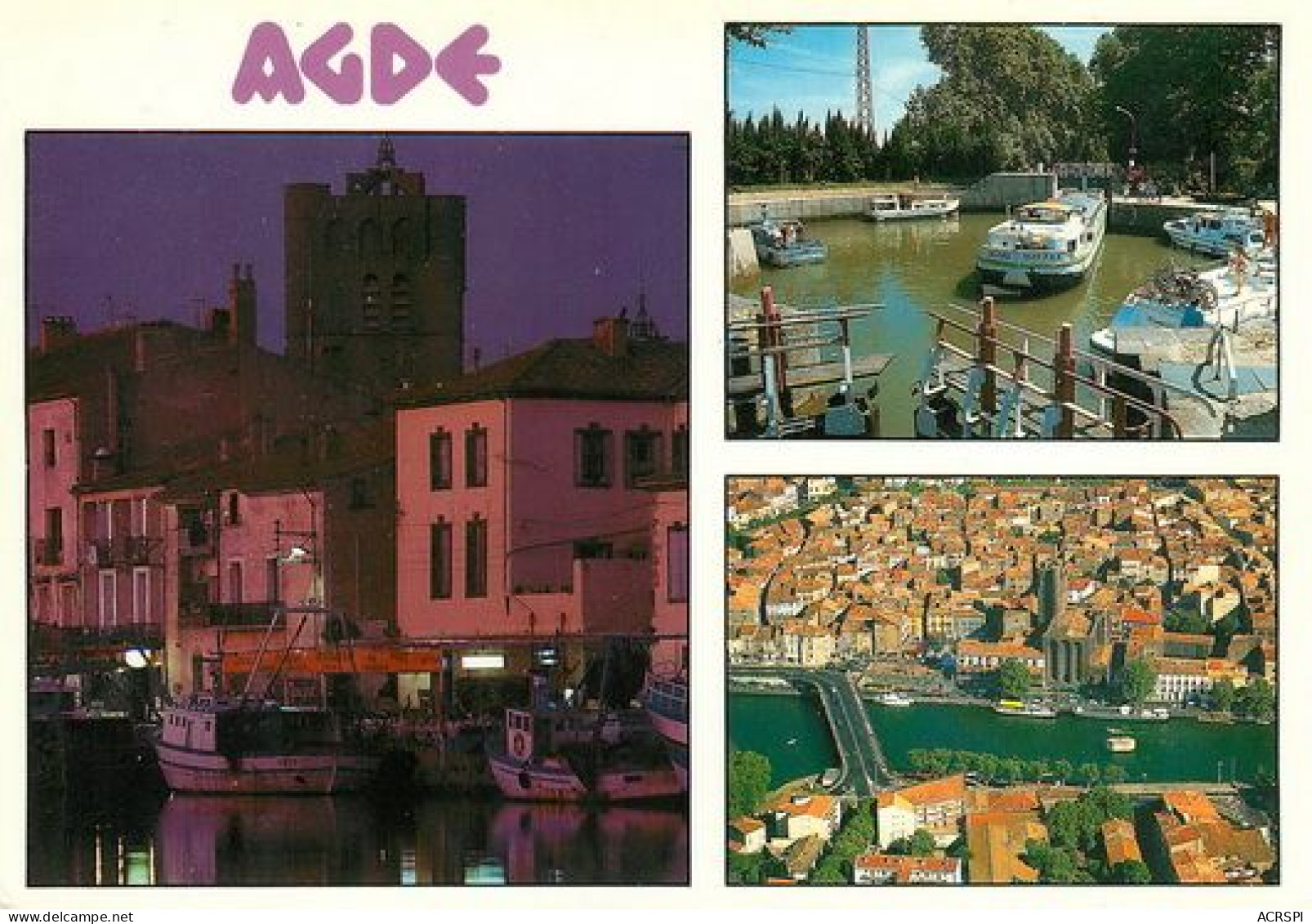 AGDE  Divers Vues De La Ville  7   (scan Recto-verso)MA2220Bis - Agde