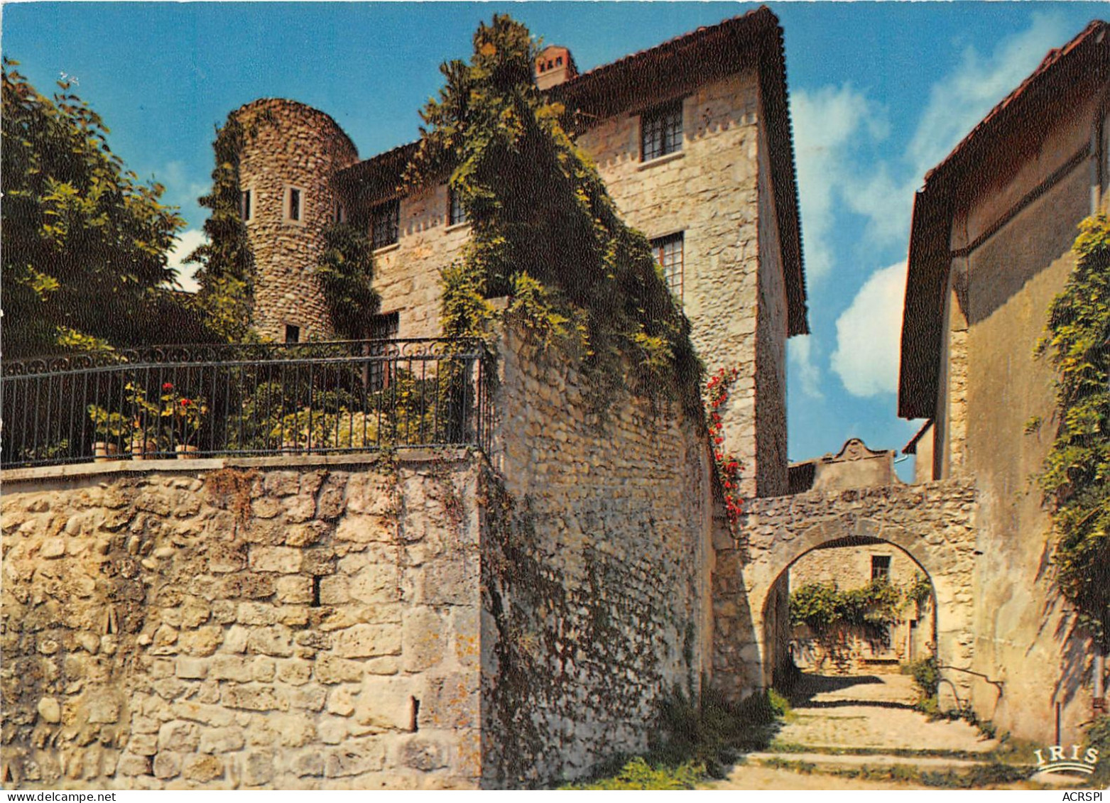 Cite Medievale De Perouges Vieille Maison Avec Tour Pres De La Porte D En Bas 17(scan Recto-verso) MA2201 - Pérouges