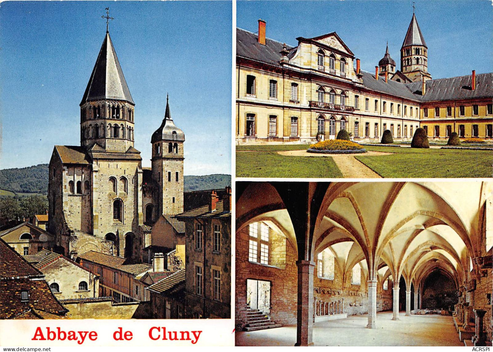 En Bourgone Abbaye De Cluny Clochers De L Eau Benite Et De L Horloe 21(scan Recto-verso) MA2235 - Cluny