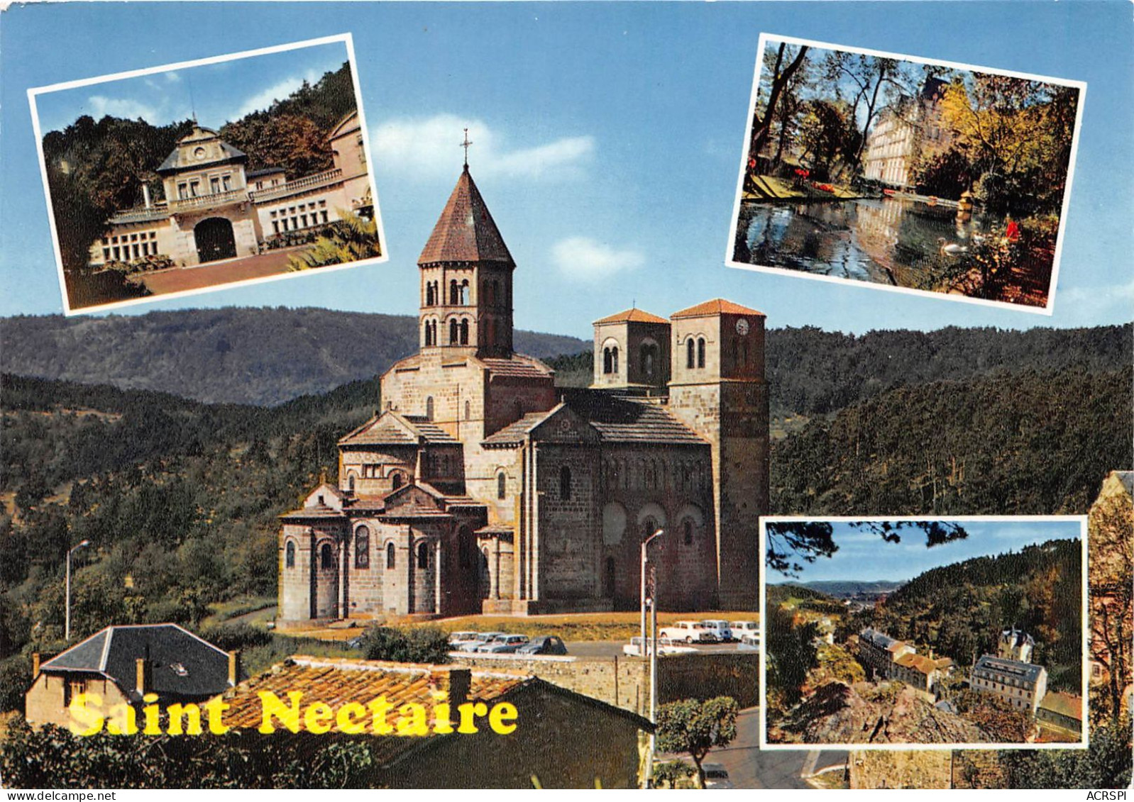 SAINT NECTAIRE Station Du Rein L Eglise L Etablissement Thermal 18(scan Recto-verso) MA2222 - Saint Nectaire