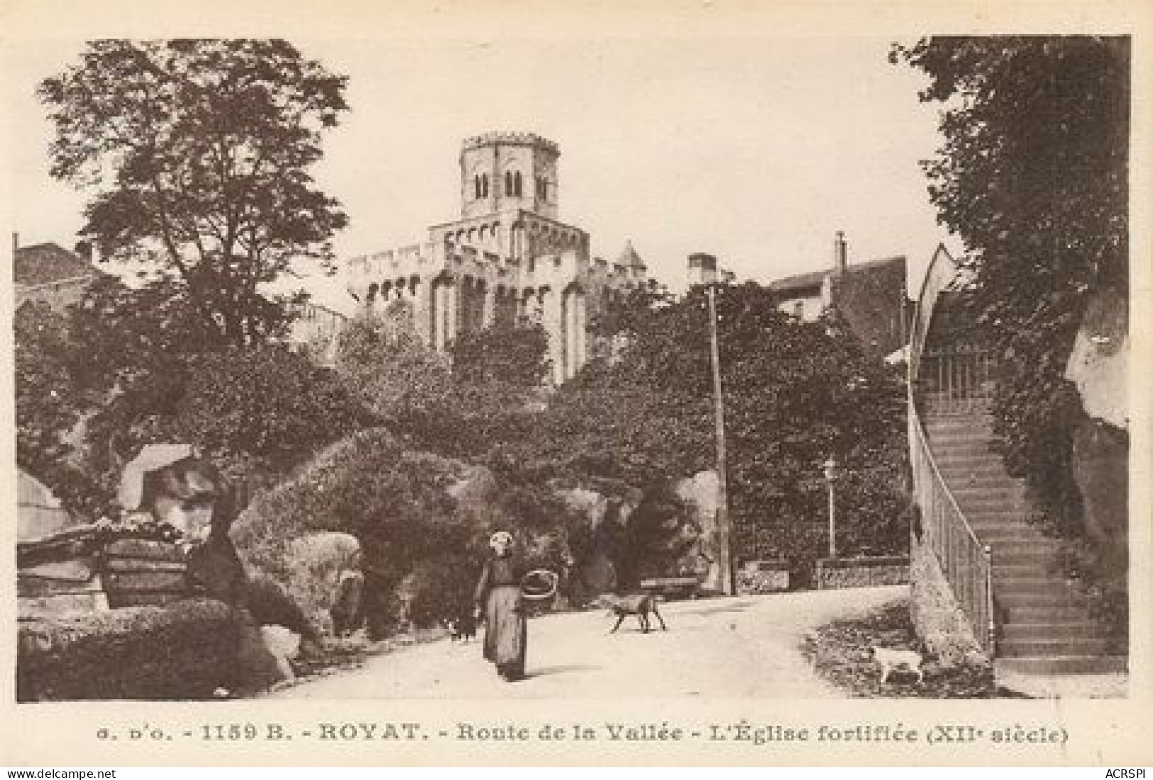 ROYAT  Proute De La Vallée  Eglise Fortifiée  42   (scan Recto-verso)MA2220Ter - Royat