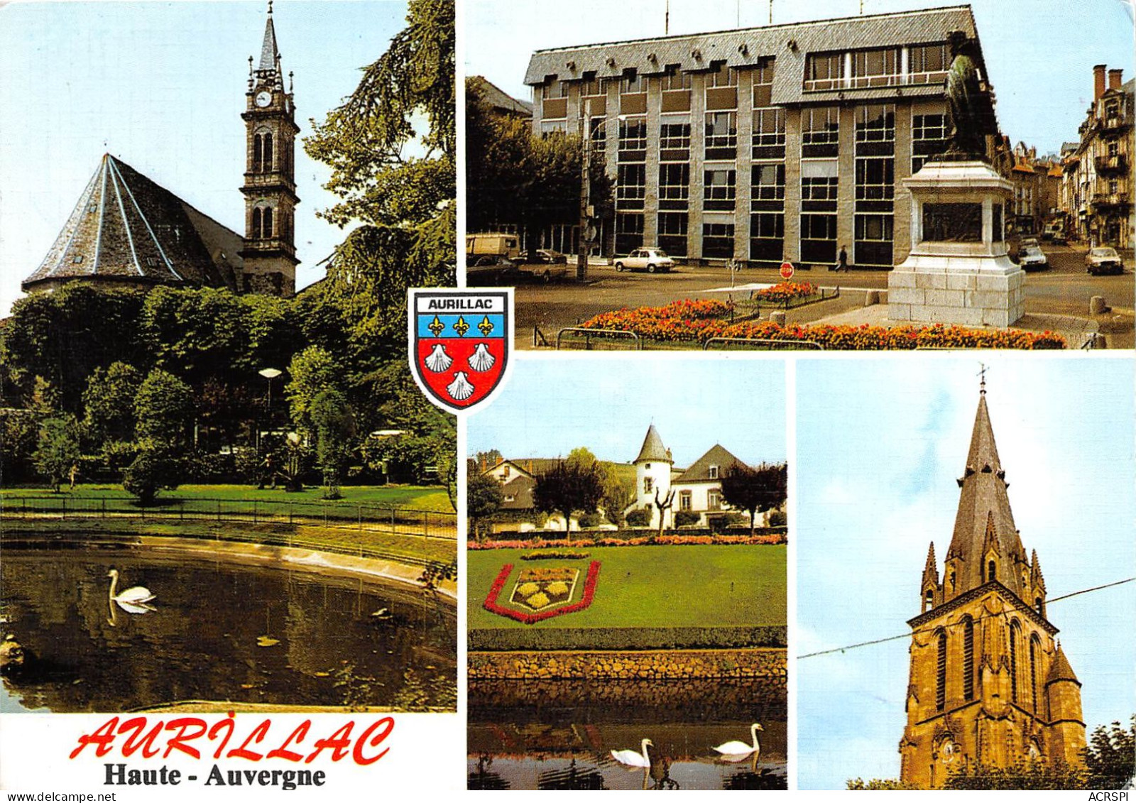 AURILLAC Square Et Eglise Notre Dame Aux Neige 16(scan Recto-verso) MA2250 - Aurillac