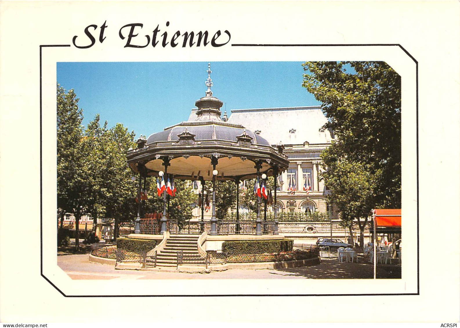 SAINT ETIENNE Place Jean Jaures Le Kiosque 13(scan Recto-verso) MA2249 - Saint Etienne