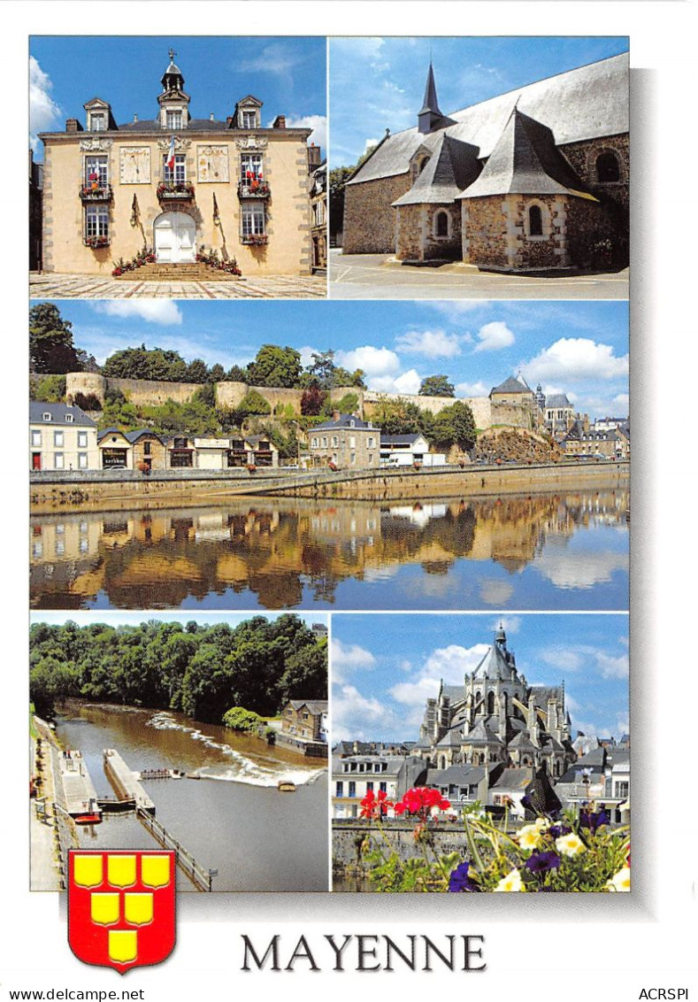 MAYENNE Panorama Sur La Ville 28(scan Recto-verso) MA2247 - Mayenne