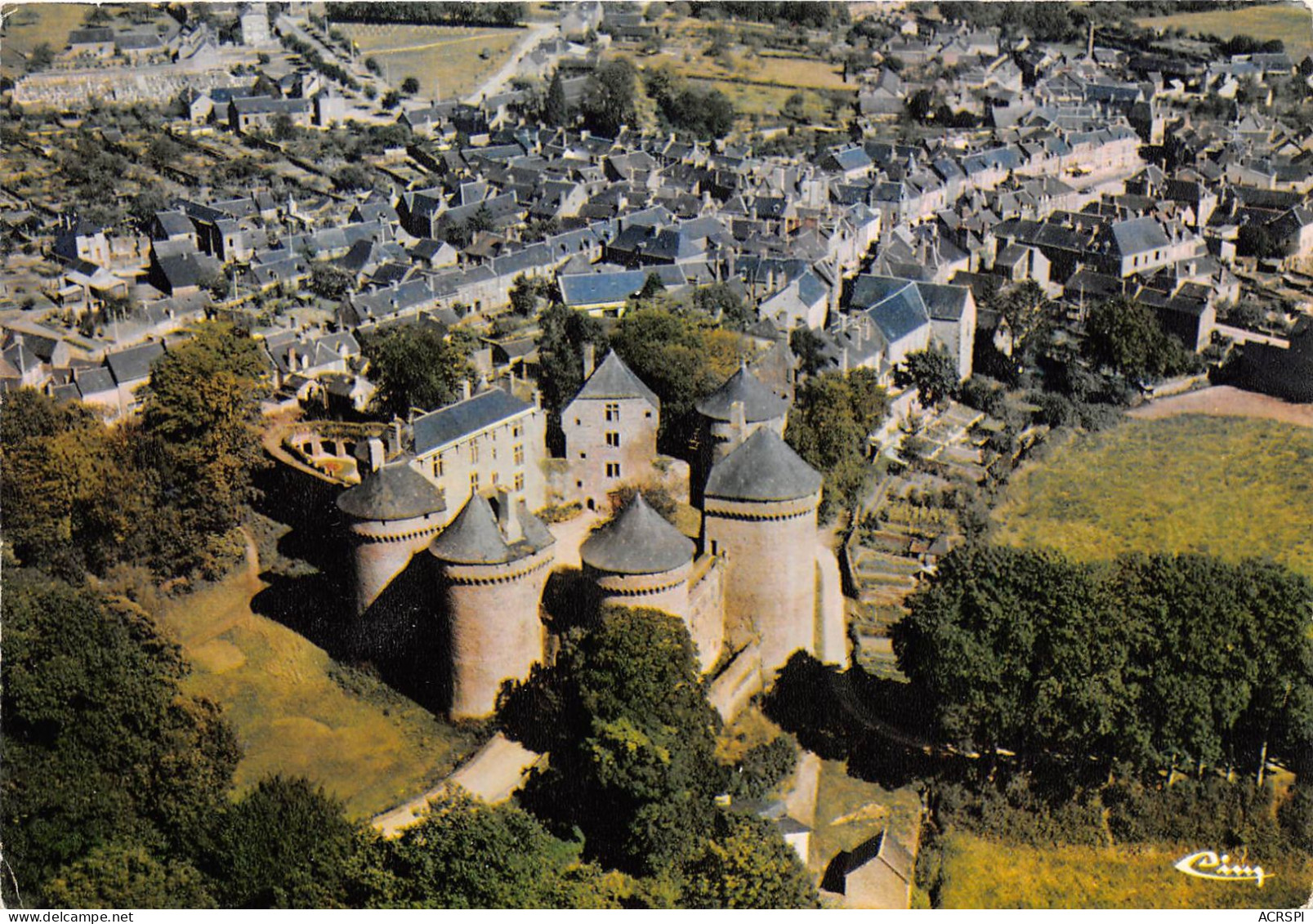 LASSAY Le Chateau Les Barbacanes Vue Aerienne 7(scan Recto-verso) MA2247 - Lassay Les Chateaux