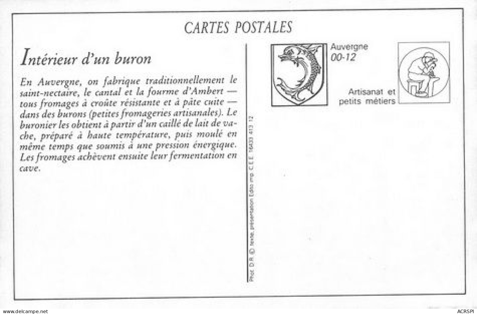Interieur D'un Buron Fabrication Du Fromage 42   (scan Recto-verso)MA2242Bis - Besse Et Saint Anastaise