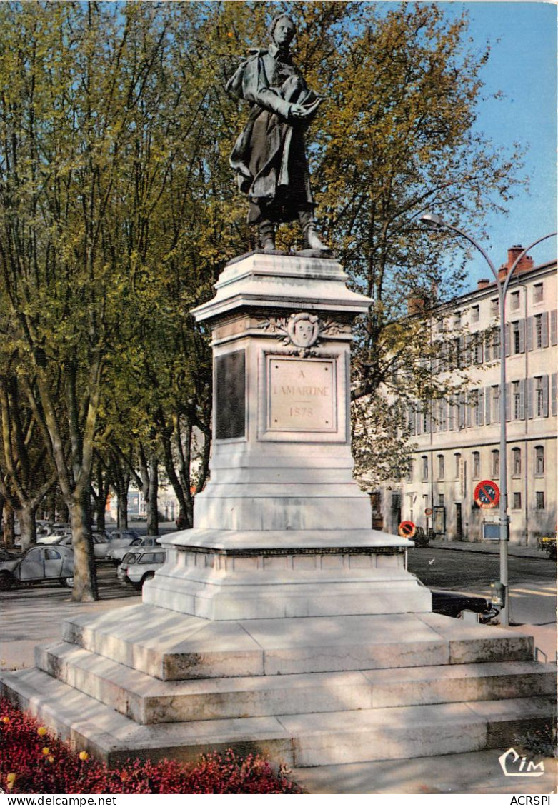 MACON Statue De Lamartine Ne A Macon En 1790 Mort En 1869 6(scan Recto-verso) MA2243 - Macon