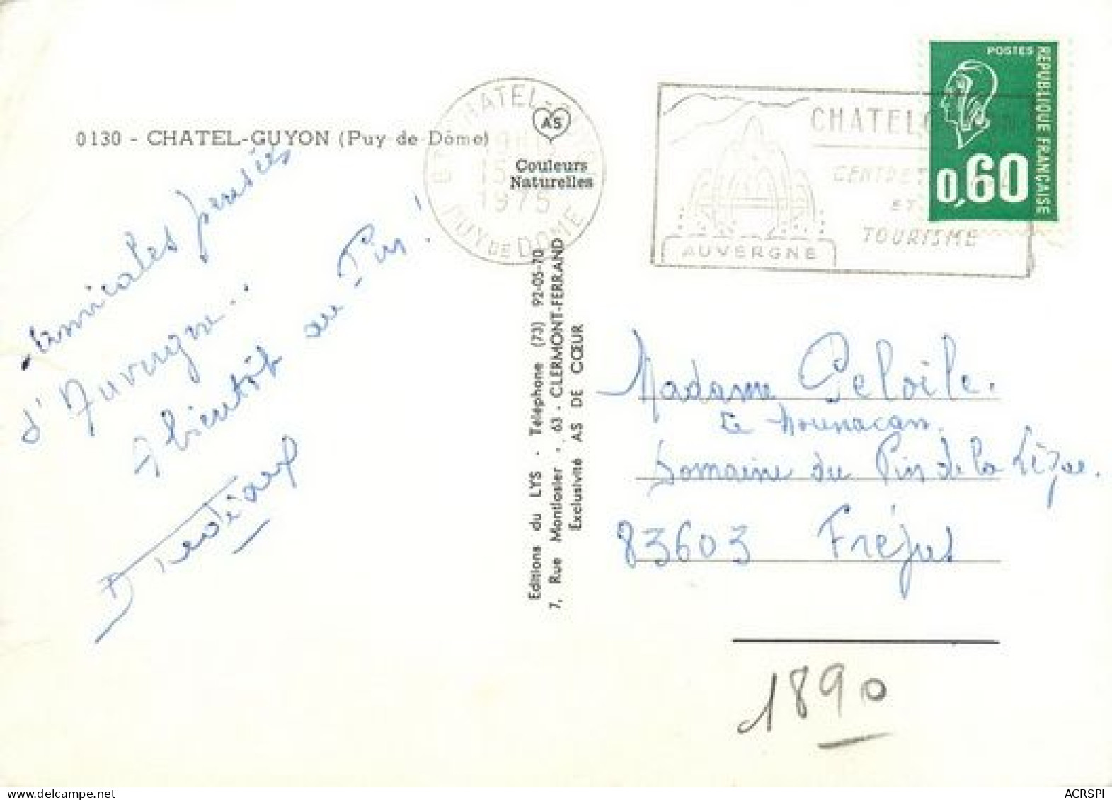 CHATEL GUYON Multivue   26   (scan Recto-verso)MA2242Bis - Châtel-Guyon