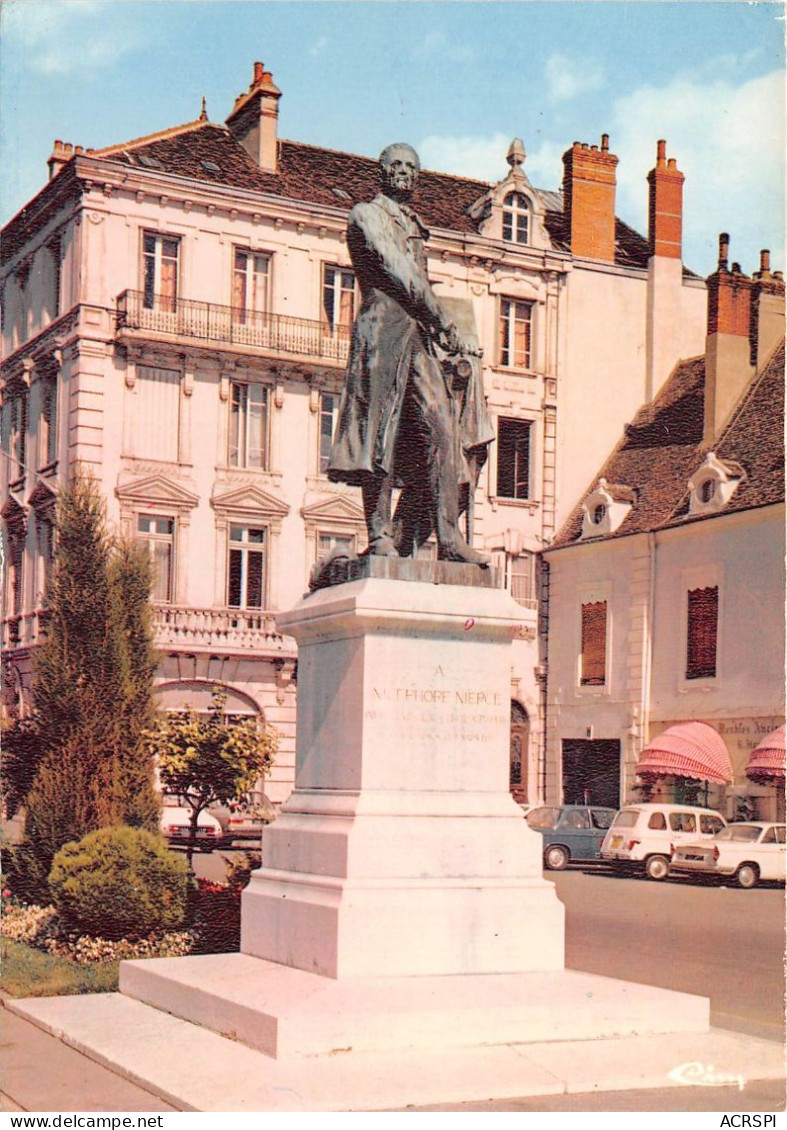 CHALON SUR SAONE Statue De Nicephore Niepce 24(scan Recto-verso) MA2241 - Chalon Sur Saone