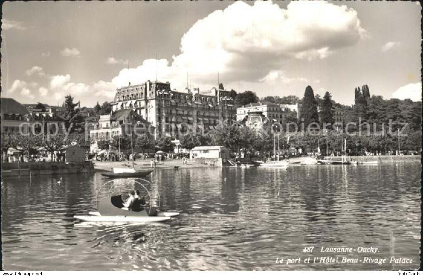 12261333 Lausanne Ouchy Port Et Hotel Beau-Rivage Palace Lausanne - Other & Unclassified