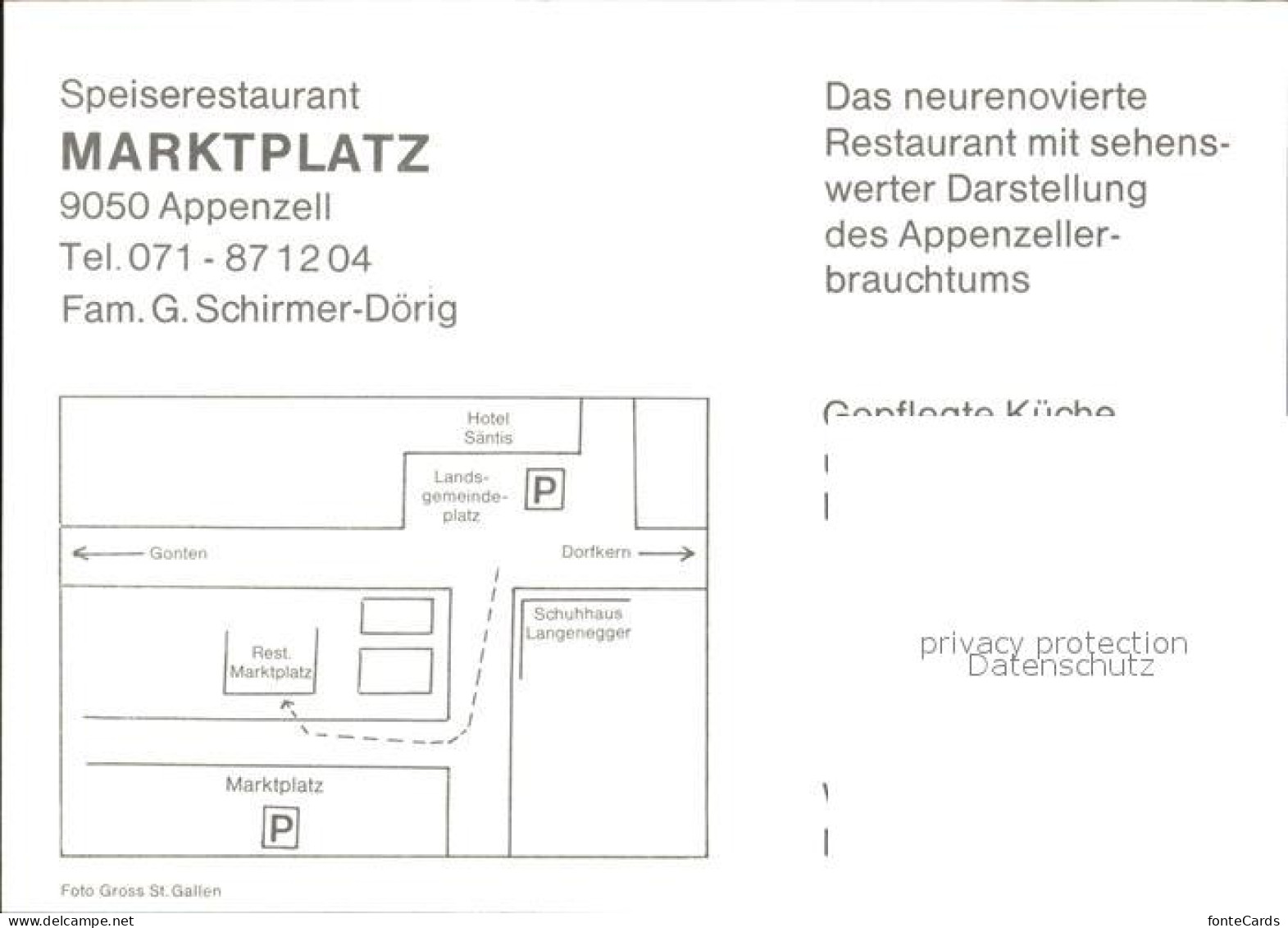 12261300 Appenzell IR Restaurant Marktplatz Appenzell IR - Altri & Non Classificati