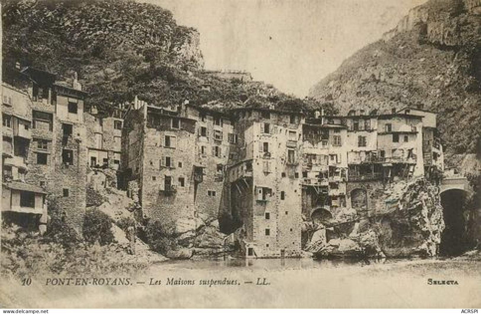 PONT EN ROYANS Les Maisons Suspendues  éditions LL Selecta  3   (scan Recto-verso)MA2268bIS - Pont-en-Royans