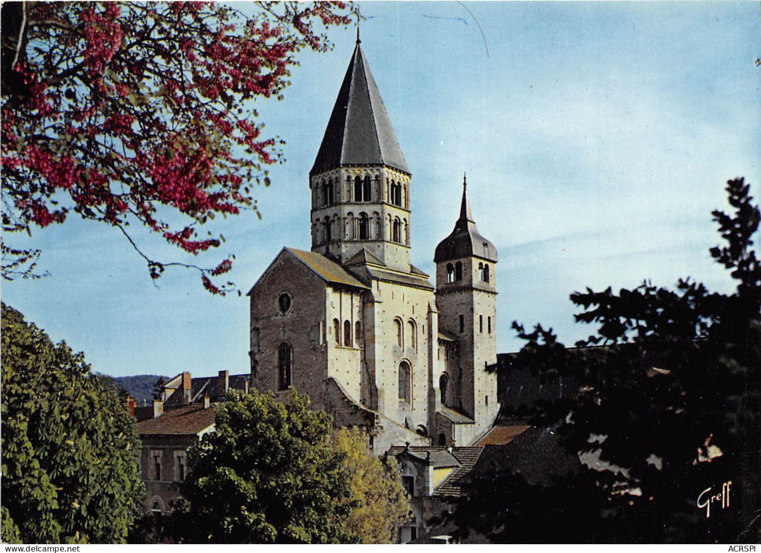CLUNY Abbaye De Cluny Clocher De L Eau Benite Et Clocher De L Horloge 25(scan Recto-verso) MA2268 - Cluny