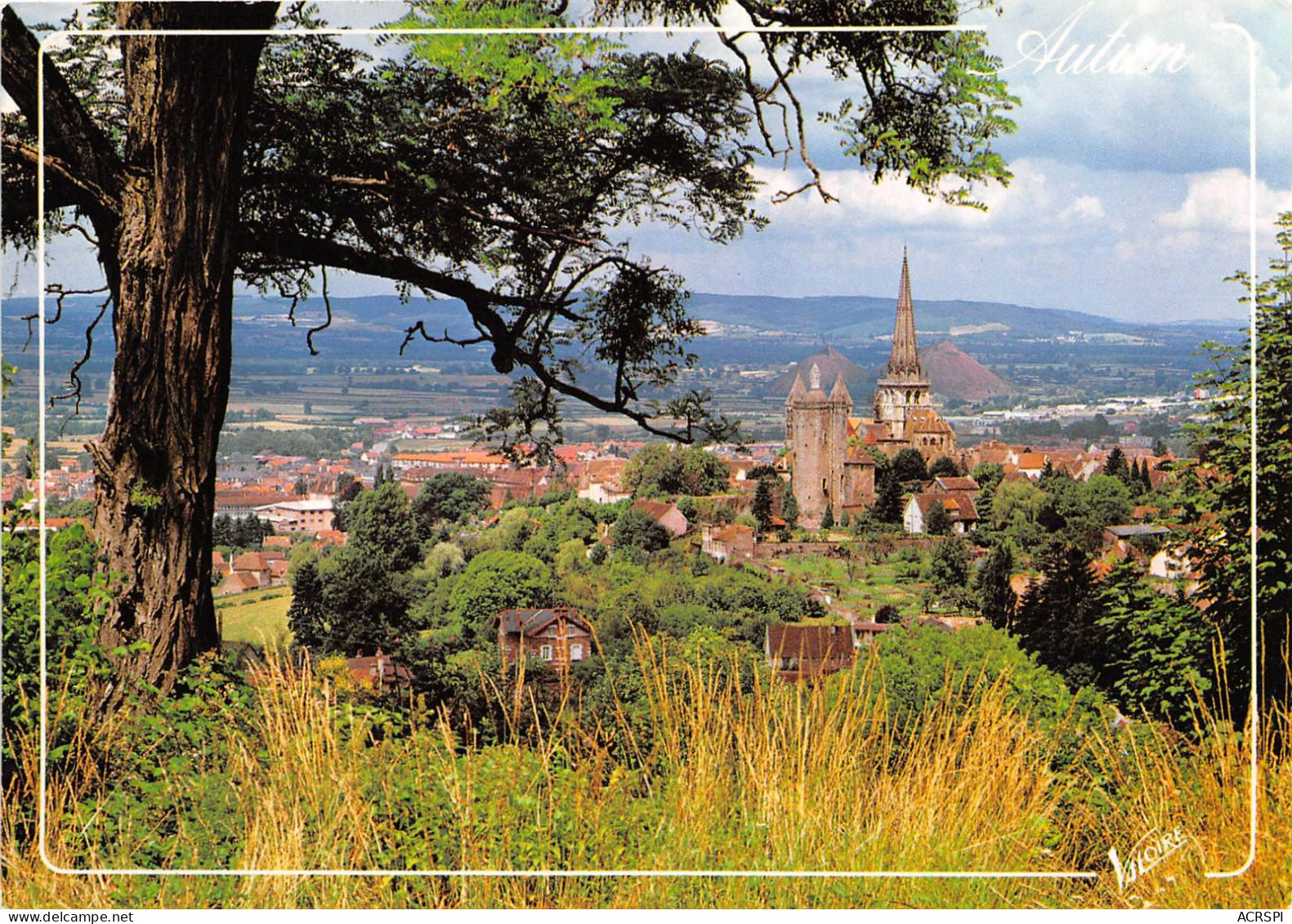 AUTUN Vue Generale De La Ville Au Centre La Tour Des Ursulines 19(scan Recto-verso) MA2267 - Autun