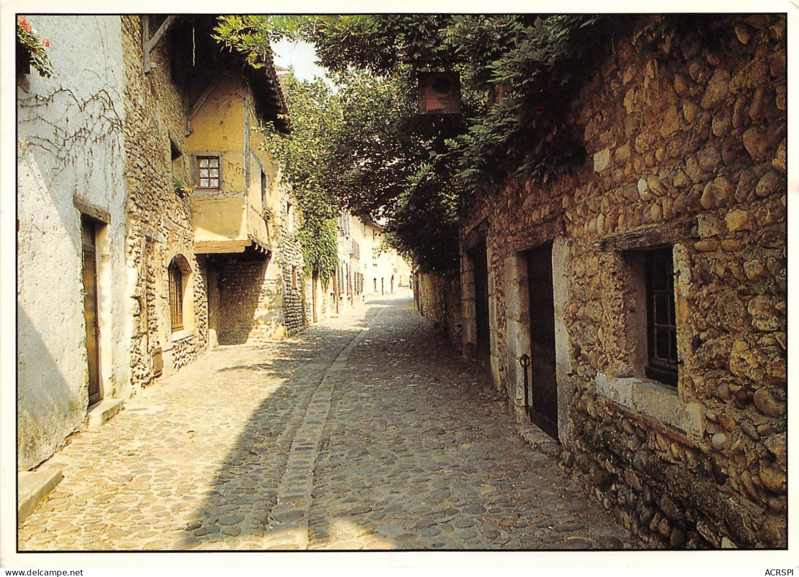 Cite Medievale De PEROUGES Une Partie De La Rue Des Rondes Quartier De La Breche 2(scan Recto-verso) MA2265 - Pérouges