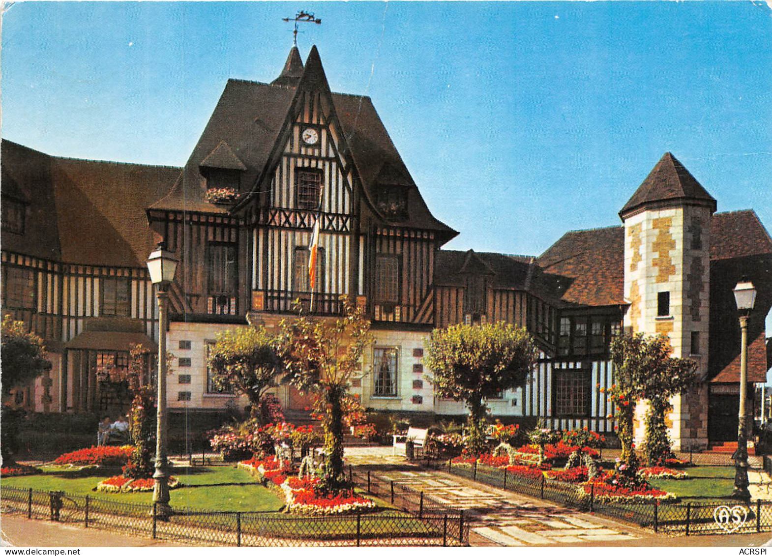 DEAUVILLE L Hotel De Ville La Plage Fleurie 7(scan Recto-verso) MB2378 - Deauville