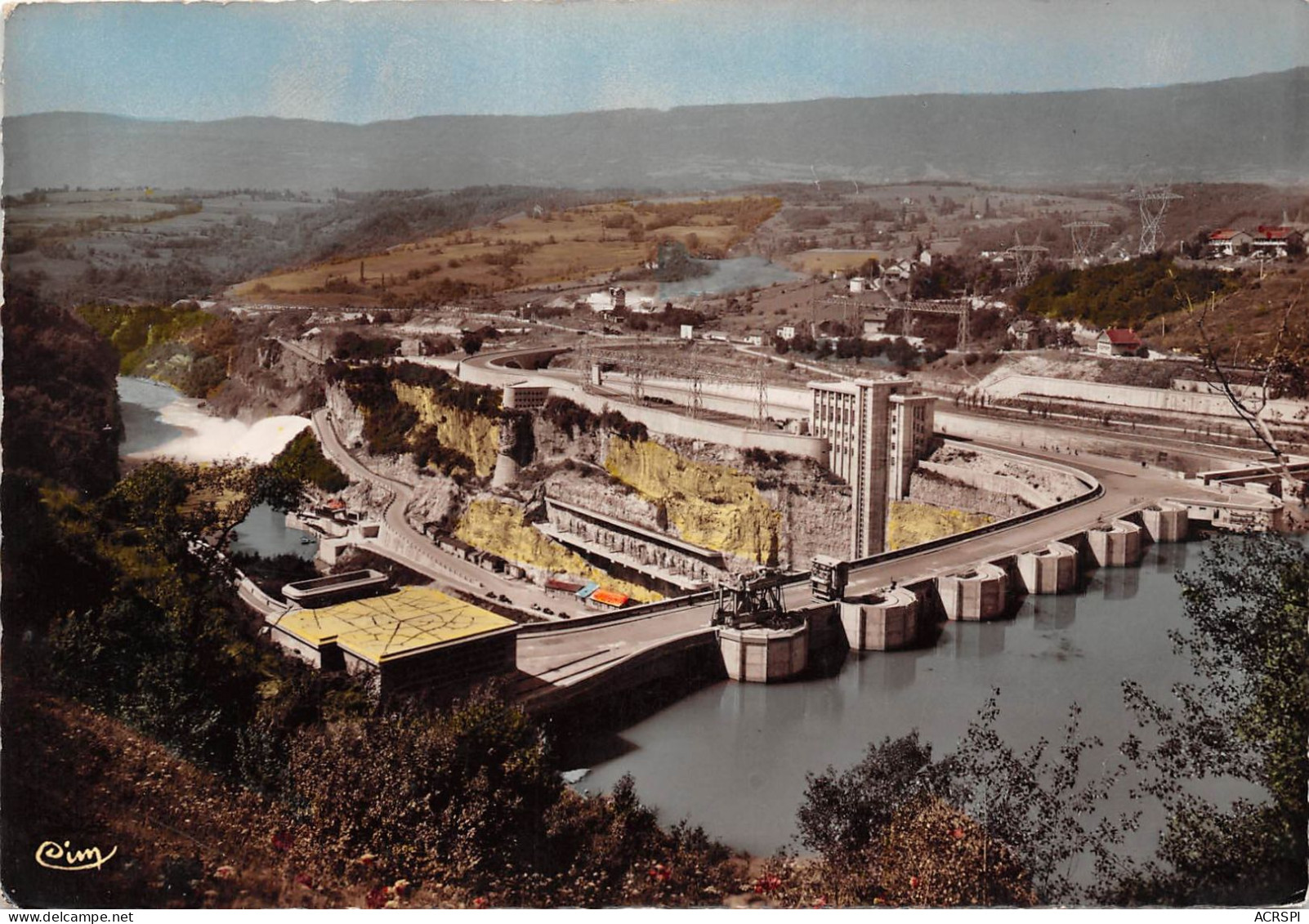 Barrage De Genissiat Tours De Prises D Eau Vue Generale D Ensemble 13(scan Recto-verso) MA2264 - Génissiat