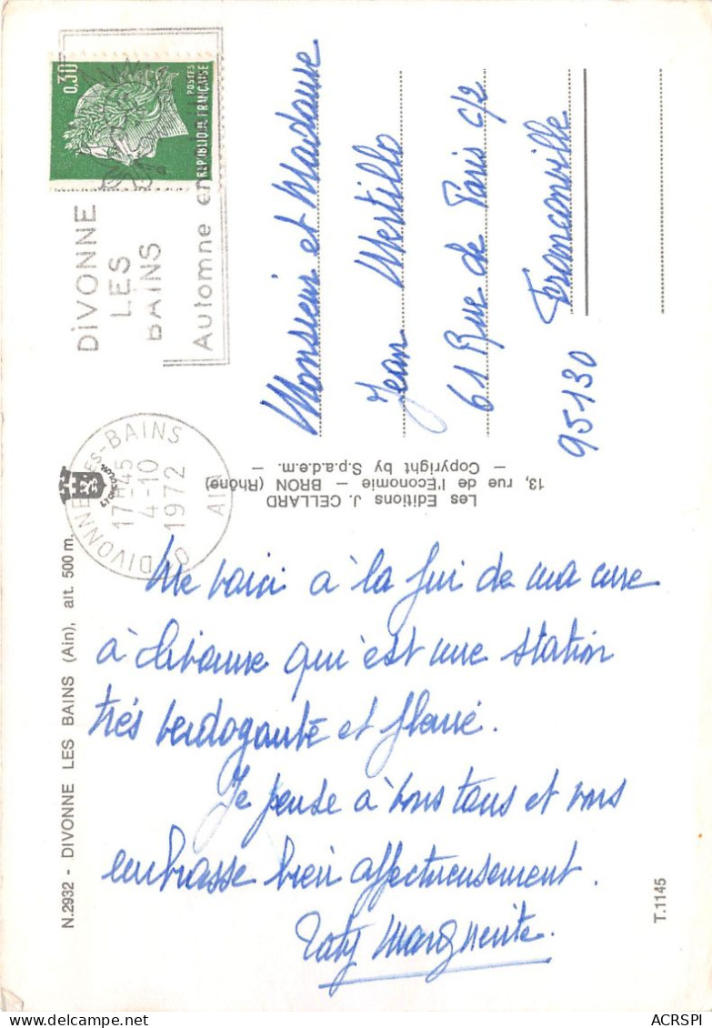 DIVONNE LES BAINS 9(scan Recto-verso) MA2264 - Divonne Les Bains