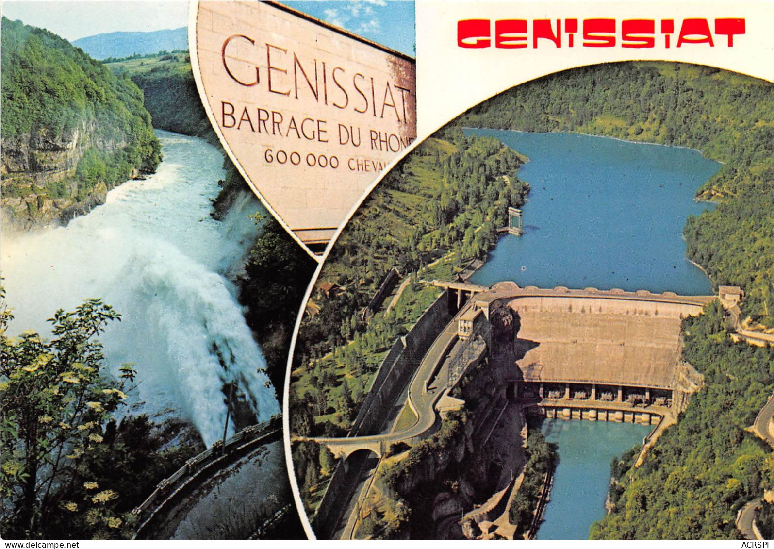 LE BARRAGE DE GENISSIAT Sur Le Rhone 26(scan Recto-verso) MA2262 - Génissiat