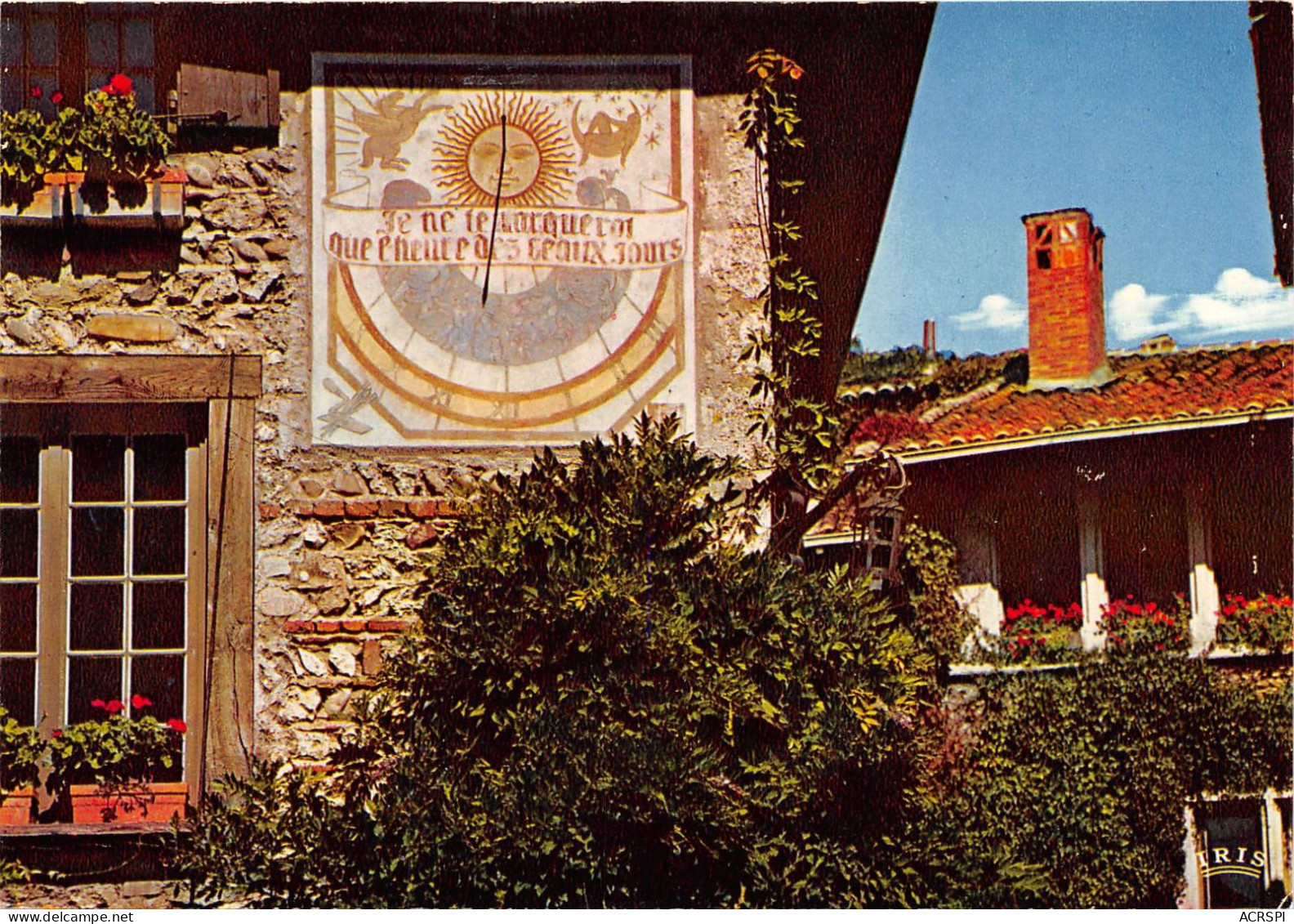 PEROUGES Le Cadran Solaire Et La Loggia Renaissance Du Manoir 14(scan Recto-verso) MA2262 - Pérouges