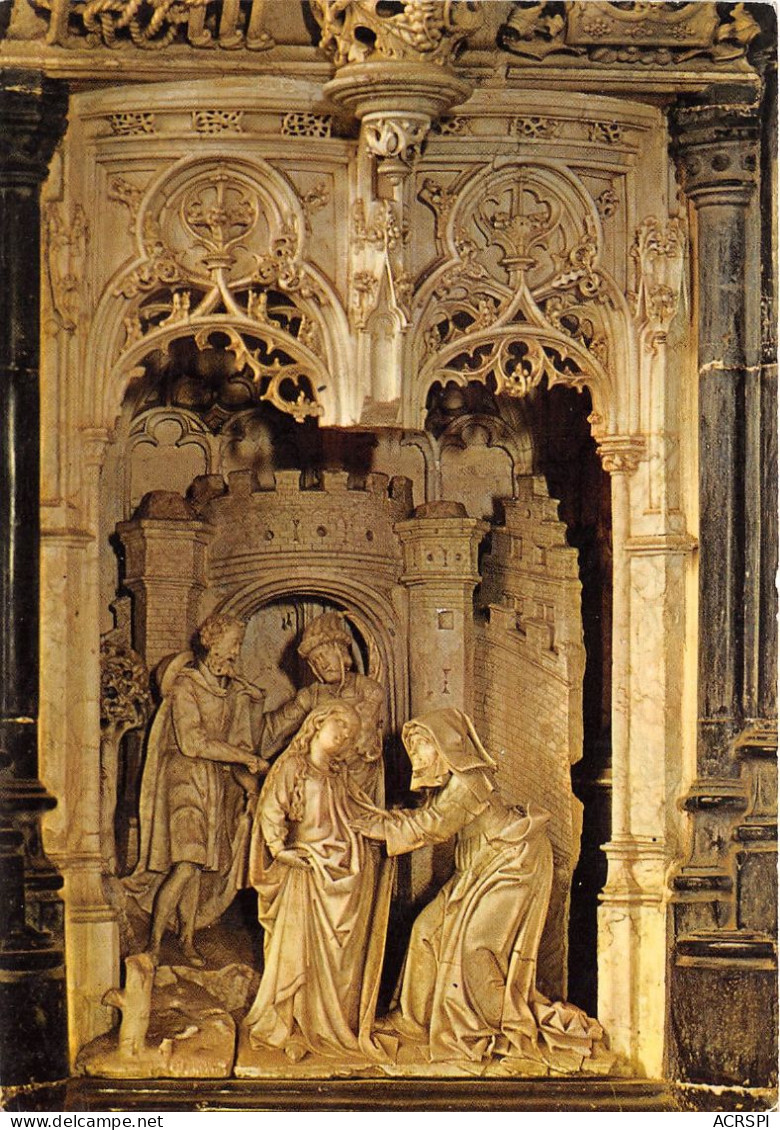 BOURG EN BRESSE Eglise De Brou Retable Des Sept Joies De La Vierge La Visitation  29(scan Recto-verso) MA2261 - Brou - Kirche