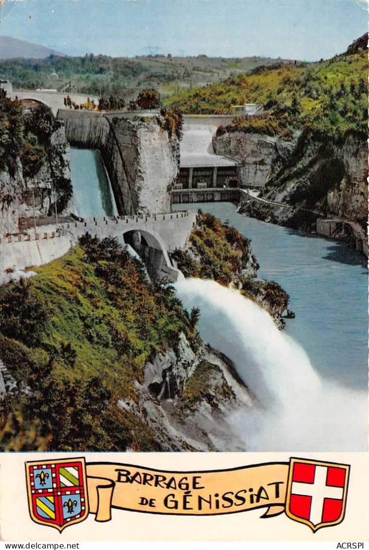 Barrage De GENISSIAT Le Saut De Ski 18(scan Recto-verso) MA2261 - Génissiat