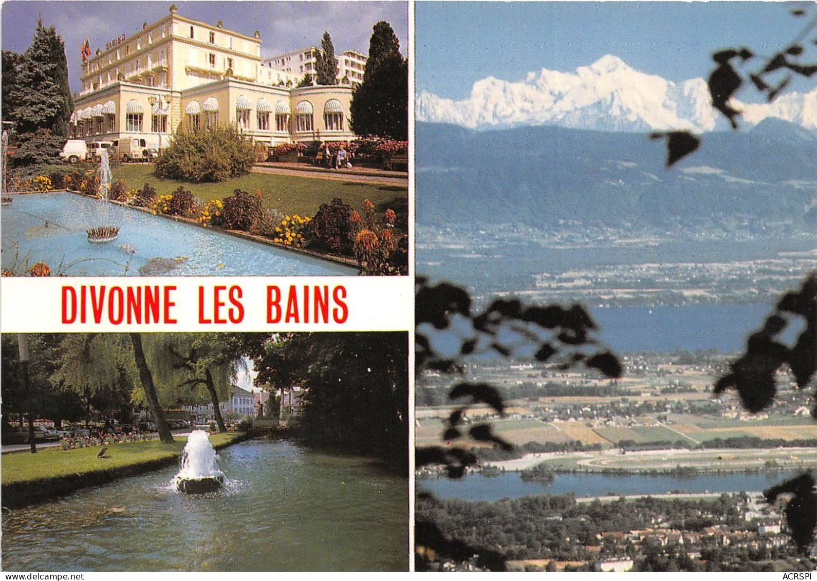 DIVONNE LES BAINS Chaine Du Mmont Blanc 21(scan Recto-verso) MA2259 - Divonne Les Bains