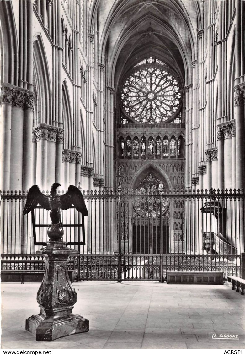 REIMS Interieur Cathedrale La Grande Rose Et Le Revers Du Grand Portail 12(scan Recto-verso) MA2260 - Reims