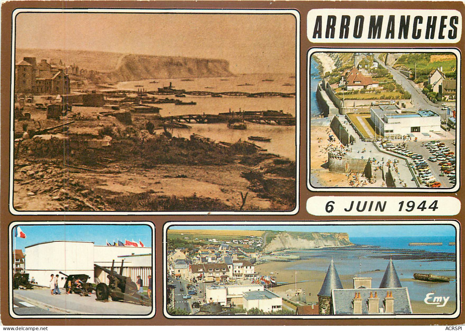 ARROMANCHES PORT WINSTON Le Port Artificiel En Juin 1944 5(scan Recto-verso) MB2379 - Arromanches