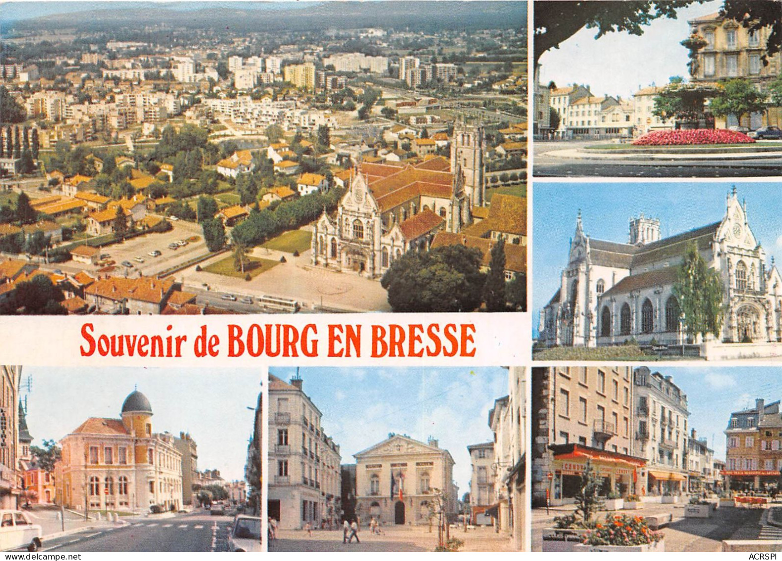 BOURG EN BRESSE Vue Aerienne De Brou Place Bernard 9(scan Recto-verso) MA2257 - Autres & Non Classés