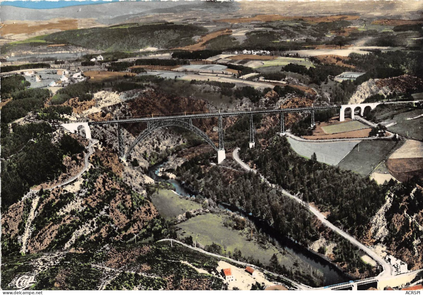 SAINT FLOUR Viaduc De Garabit Construit En 1885 Par Eiffel 18(scan Recto-verso) MA2255 - Saint Flour