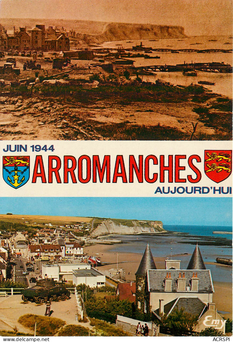 ARROMANCHES Port Winston Le Port Artificiel En Juin 1944 8(scan Recto-verso) MB2381 - Arromanches
