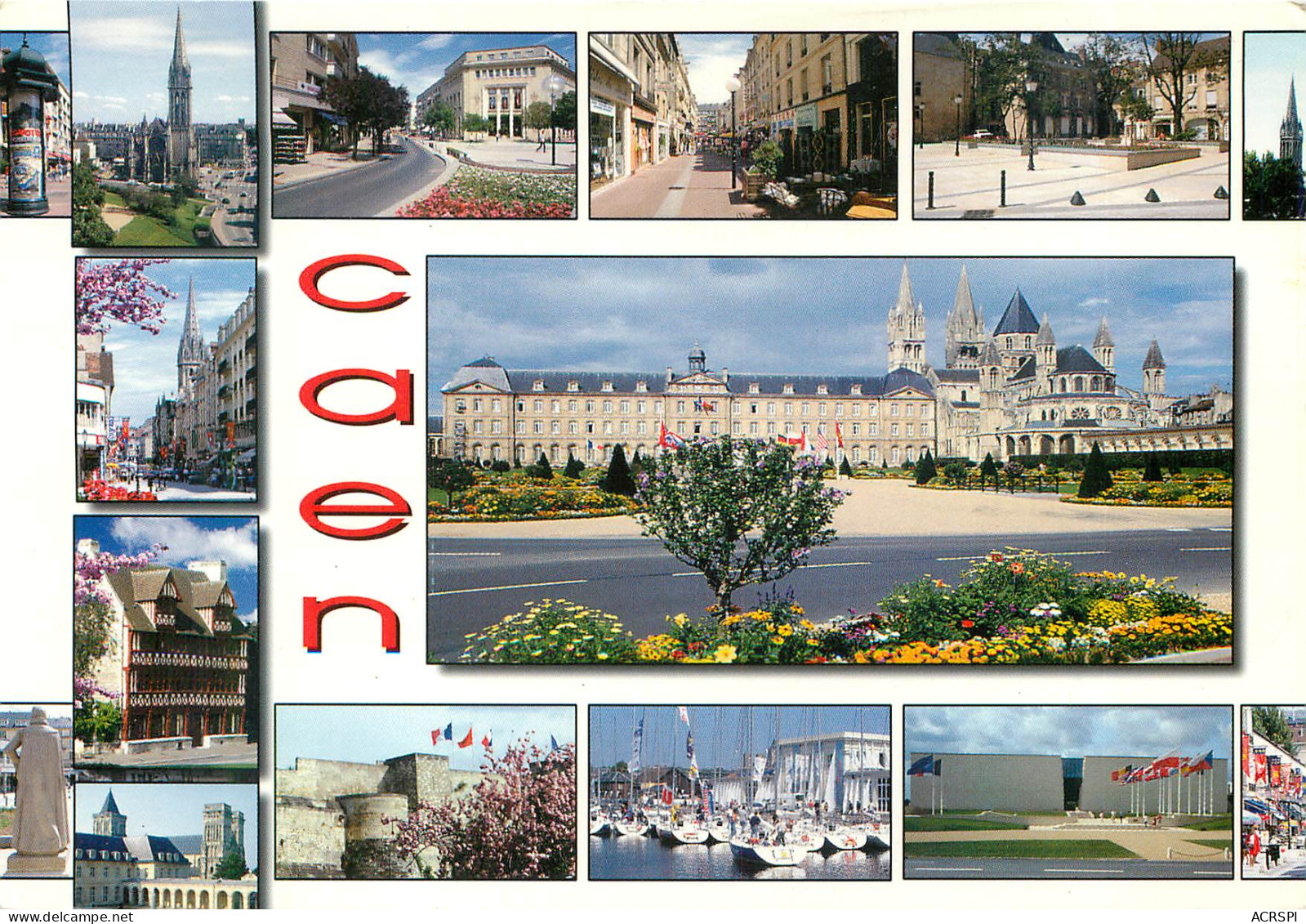 CAEN L Abbaye Aux Hommes Et Differents Aspects De La Ville 10scan Recto-verso) MB2382 - Caen