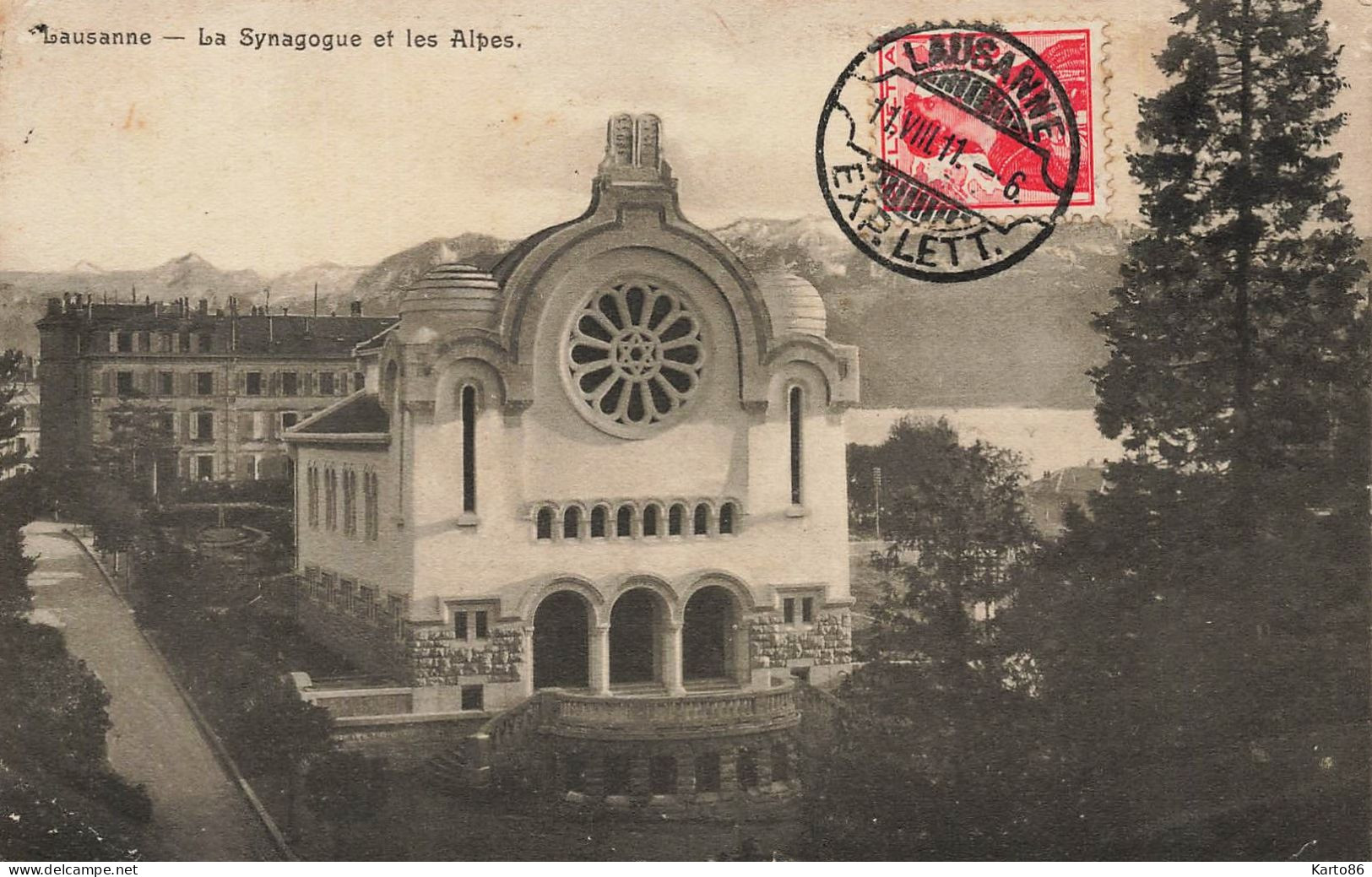 Lausanne , Vaud * La Synagogue Les Alpes * Judaica Synagoge Temple Israélite Juif Judaisme Jew Jewish Suisse Schweiz - Judaisme
