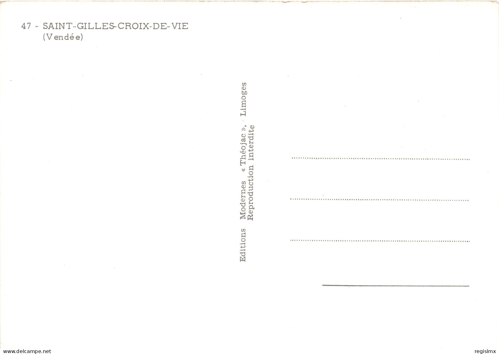 85-SAINT GILLES CROIX DE VIE-N°1032-A/0107 - Saint Gilles Croix De Vie