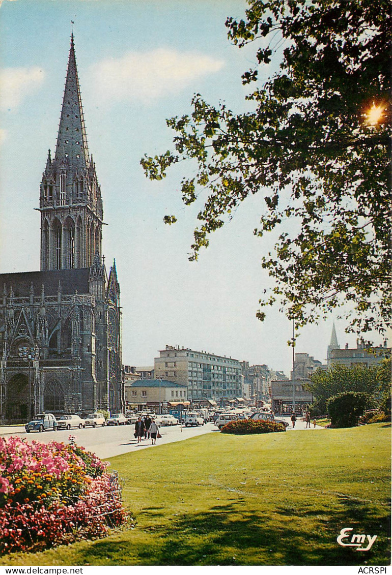 CAEN L Eglise Saint Pierre Et Perspective Vers La Rue Saint Pierre 5(scan Recto-verso) MB2385 - Caen