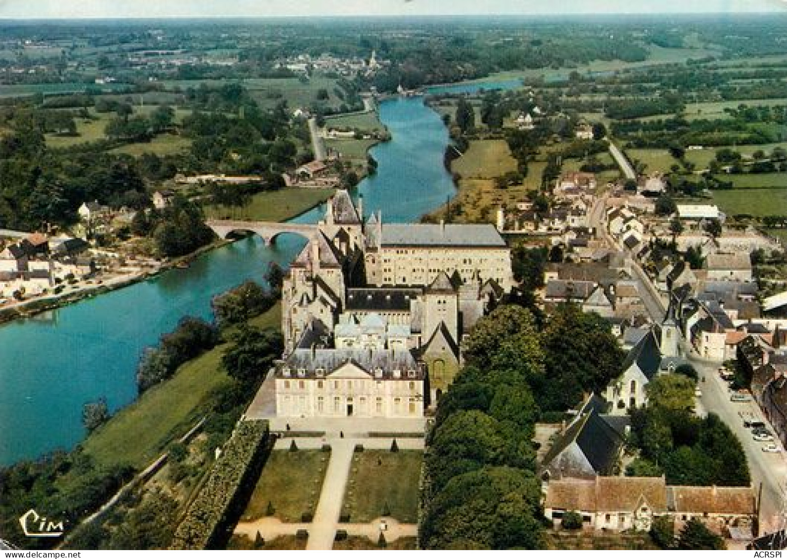 SOLESMES  Vue Générale Aerienne 49  (scan Recto-verso)MA2271Bis - Solesmes