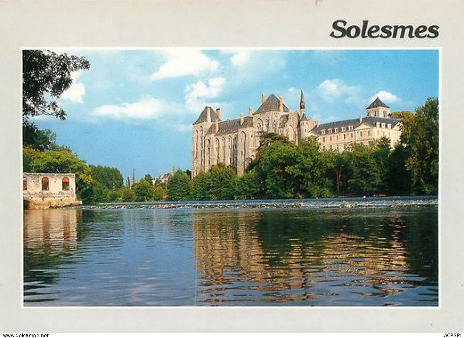 SOLESMES  Abbaye Saint Pierre  Sur Les Bords De La Sarthe   47  (scan Recto-verso)MA2271Bis - Solesmes