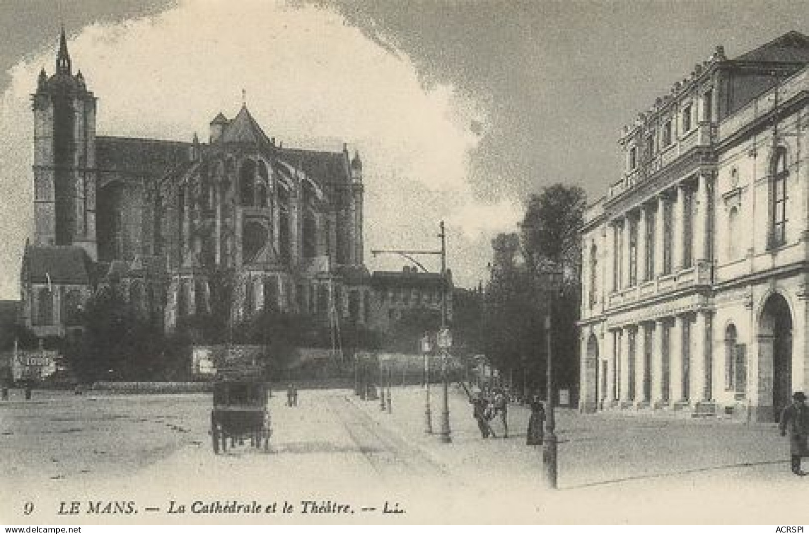 LE MANS  Cathedrale Et Theatre   4   (scan Recto-verso)MA2271Bis - Le Mans