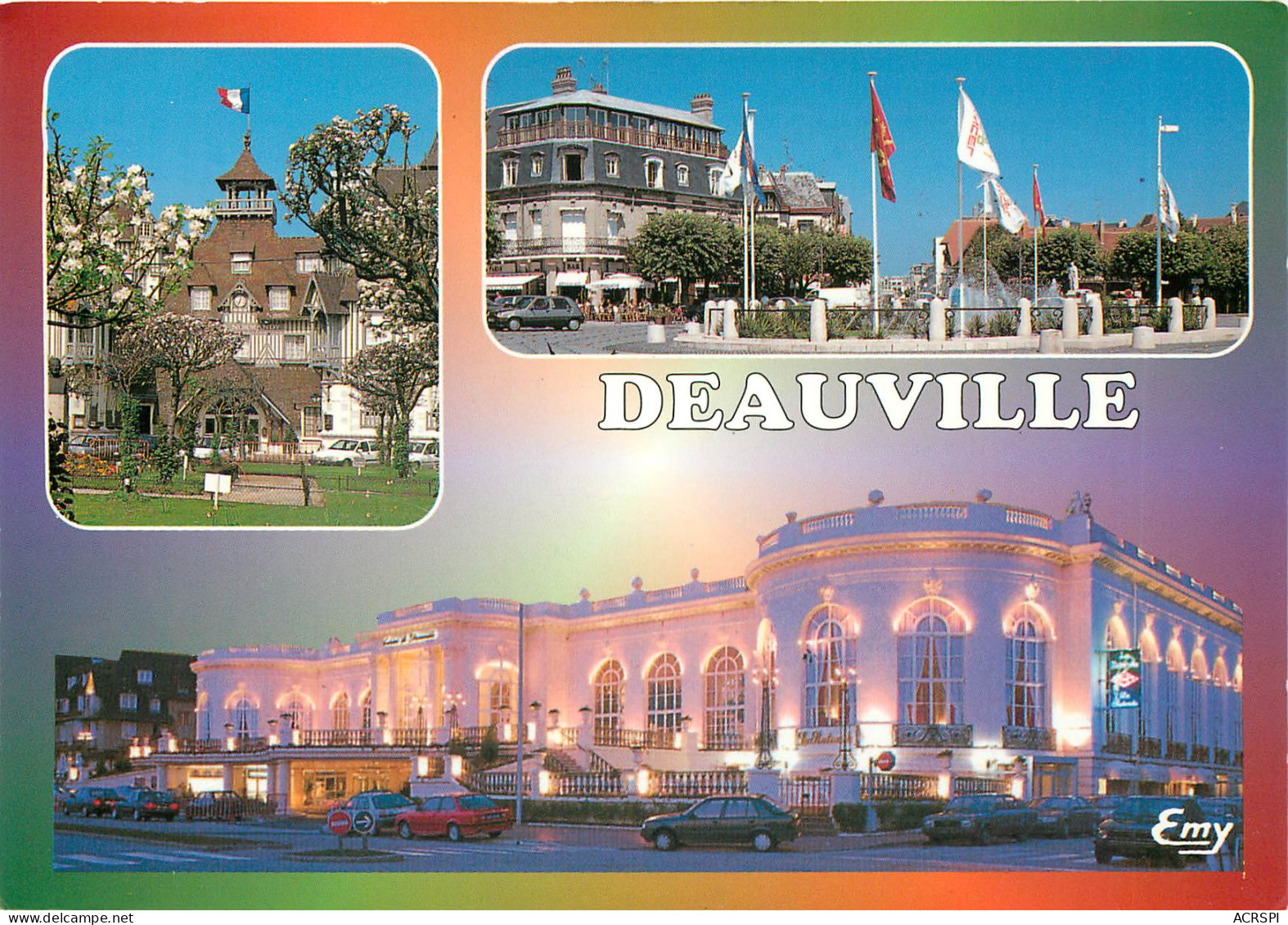 DEAUVILLE L Hotel Normandy La Place Morny Le Casino Illumine 28(scan Recto-verso) MB2387 - Deauville